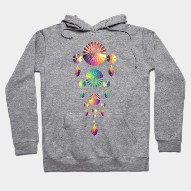 Dream Catcher Triple Tier | Combo 2 Volcano, Peacock and Sunset (White) Hoodie by aRtVerse